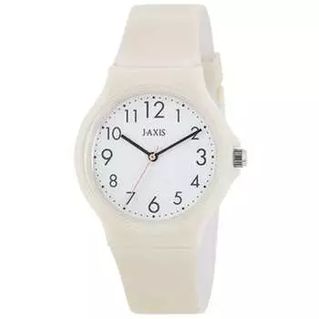 J-AXIS унисекс TCG73-IV (Пламя Солнца) Круглые часы цвета слоновой кости, аналоговые