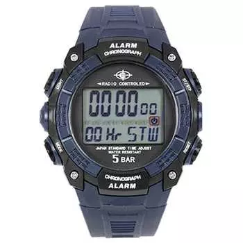 J-AXIS унисекс WRC17-BL (Цифровые радиочасы CYBEAT Sun Flame) Круглые цифровые часы