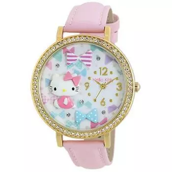 J-AXIS Женщины MJSR-M10 (Розовый КИТТИ Солнце Пламя) Смотреть аналоговый