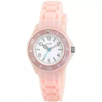 J-AXIS женские AL1336-PI (Женский розовый Sun Flame) Круглые часы розовые аналоговые
