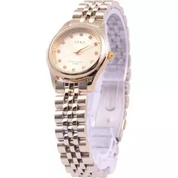 J-AXIS женские MJL-M35-GG (Пламя Солнца) Круглые часы из золота и латуни, аналоговые