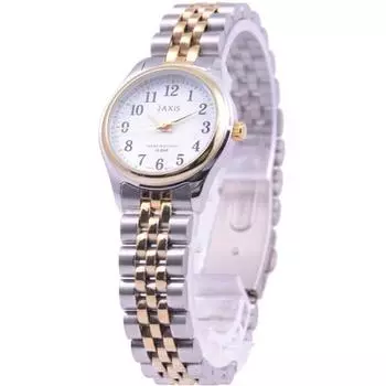 J-AXIS женские MJL-M35-TW (Пламя Солнца) Круглые часы из золота и латуни, аналоговые