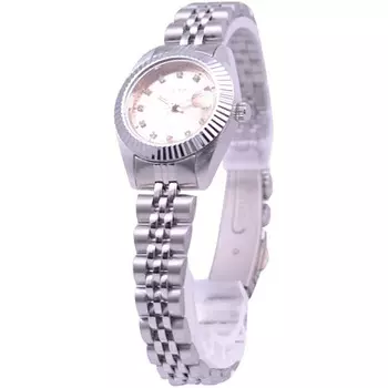 J-AXIS женские MJL-M36-SPI (Пламя Солнца) Круглые часы из серебряного сплава, аналоговые