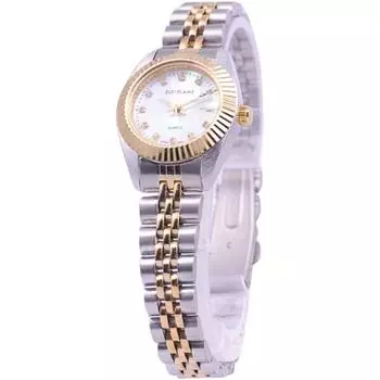 J-AXIS женские MJL-M36-TW (Пламя Солнца) Круглые часы из золотого сплава, аналоговые