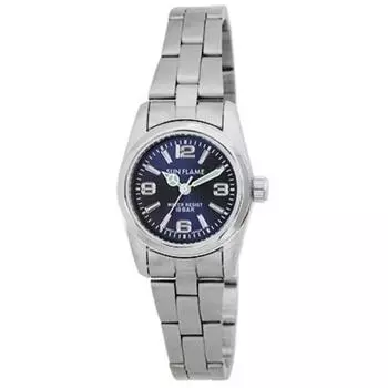 J-AXIS женские MJL-X03-BL (SUNFLAME кварцевые женские часы Sun Flame) Круглые часы из серебряного сплава, аналоговые