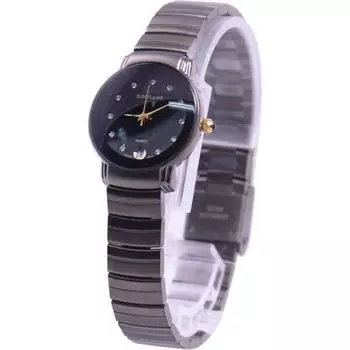 J-AXIS женские MJL-Y73-BK (Сделано в Японии Sun Flame) Круглые часы серые аналоговые