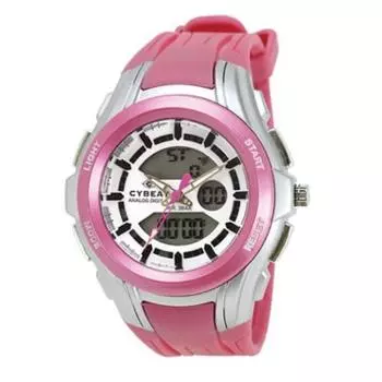 J-AXIS женские NAD01-PI (Аналоговые/цифровые часы CYBEAT Sun Flame) Круглые часы розовые цифровые и аналоговые