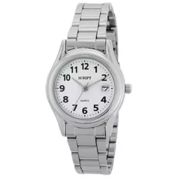 J-AXIS женские RDL03-SW (Линзы Date женские Sun Flame) Круглые часы серебряные аналоговые