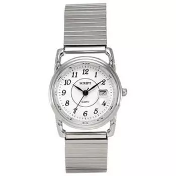 J-AXIS женские RDL04-SW (Линзы Date женские Sun Flame) Круглые часы серебряные аналоговые