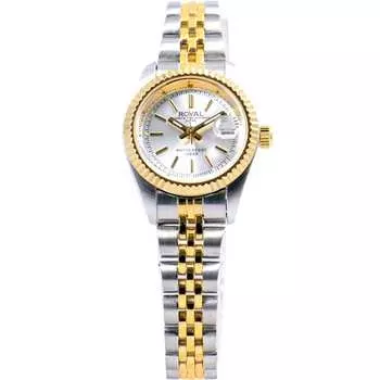 J-AXIS женские RY-DL03 (TS в Jaxis Royal Sun Flame) Круглые часы серебряные аналоговые