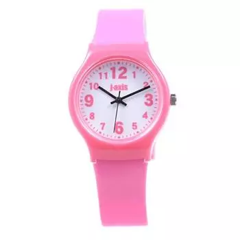 J-AXIS женские TCL27-PI (Красочные часы Sun Flame) Круглые часы розовые аналоговые