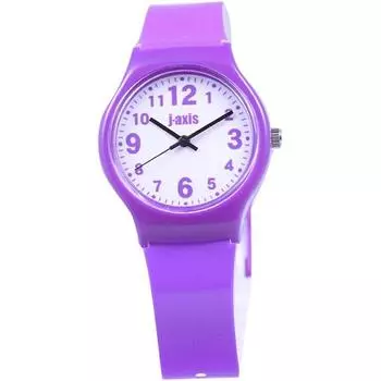 J-AXIS женские TCL27-PU (Красочные часы Sun Flame) Круглые часы фиолетовые аналоговые