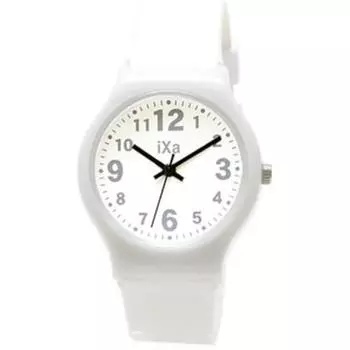 J-AXIS женские TCL27-W (Красочные часы Sun Flame) Круглые часы белые аналоговые