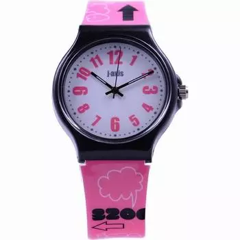 J-AXIS женские TCL29-PI (Красочные часы Sun Flame) Круглые часы розовые аналоговые