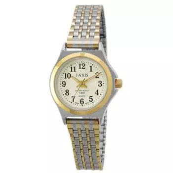 J-AXIS Женский NAL52-T (Легко различимые кварцевые женские часы Sun Flame) Круглые часы из серебряного сплава, аналоговые