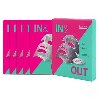 J.Eun Vivid In-N-Out Mask Pack Sebum, 1 pack, 5 packs