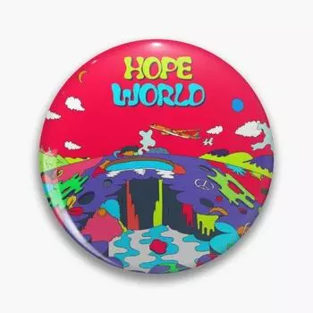 J Hope Hopeworld мягкая пуговица, булавка, декоративный воротник, мультяшная шляпа, брошь, подарок, женская булавка на лацкан, металлические ювелирные изделия, значок любовника, милая одежда