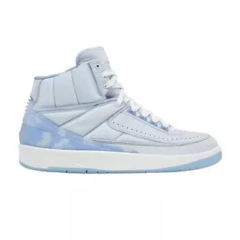 J. Кроссовки унисекс Balvin x Air Jordan 2 Retro SP Blue Celestine-Blue White DQ7691-419 36