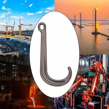 J-крючок с прямой ручкой, металлическая прочная несущая подвеска для тяжелого режима работы на заводе