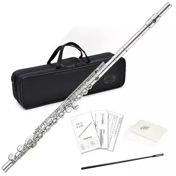 J Michael Flute посеребренная отделка для начинающих FL-300S