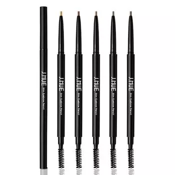 J.Mu 1+1 Tattoo Slim Eyebrow Pencil, Slim No. 3+No. 3, 1 piece