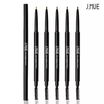 J.Mu Slim Eyebrow Pencil, No. 1 Light Brown, 1 pc.