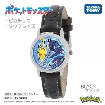 J-ОСЬ CP2C0001-BK ( Часы Pocket Monster Pokemon Fashion Watch Sun Flame младшего размера) часы