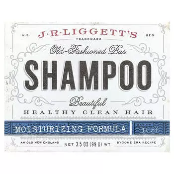 J.R. Liggett s, Old Fashioned Bar Shampoo, Damaged Hair Formula, 3.5 oz (99 g)