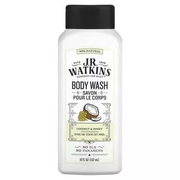 J R Watkins, Body Wash, Coconut & Honey, 18 fl oz (532 ml)