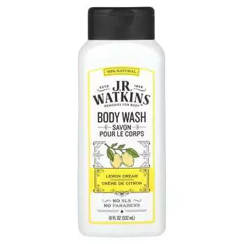 J R Watkins, Body Wash, Lemon Cream, 18 fl oz (532 ml)