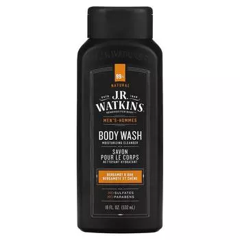 J R Watkins, Men s Body Wash, Bergamot & Oak, 18 fl oz (532 ml)