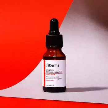 J sDerma Acnetrix Defense Ampoule 15 мл, высококонцентрированный, против акне, успокаивающий, корейская косметика, Kbeauty, образец