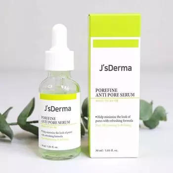 J sDerma POREFINE Anti Pore Serum, Pore Elasticity, Гипоаллергенный, Увлажняющий, Корейская косметика, Kbeauty, образец