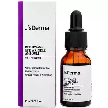 J sDerma Returnage Eye Wrinkle Ampoule, против морщин, против старения, увлажняющий, корейская косметика, Kbeauty, образец