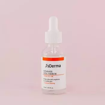 J sDerma Vitanate VITA-3 Serum 30 мл, отбеливающий, антивозрастной, увлажняющий, корейская косметика, Kbeauty, пробник