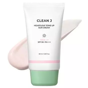 J.Sup Clean J Houttuynia cordata тонизирующий солнцезащитный крем SPF50+ PA++++, 60 мл, 1 шт.