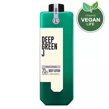 J.Sup Deep Green J Aroma Vegan Body Lotion Lavender, 1L, 1 unit