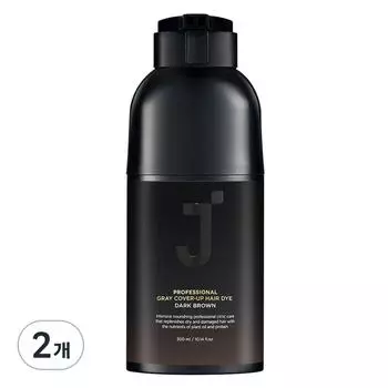 J.Sup Professional Cover-Up Gray Hair Dye, цвет темно-коричневый, 2 шт.
