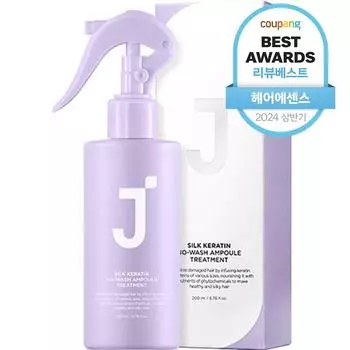 J.Sup Silk Keratin No-Wash Ampoule Treatment Hair Mist, 200ml, 1 piece