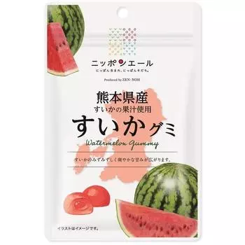 JA Nippon Ale Kumamoto Watermelon Gummi 40 гБренд Nippon Ale с крылатой фразой «рожденный в Японии», бренд Nippo Nippon Ale с крылатой фразой «рожденный в Японии», 1