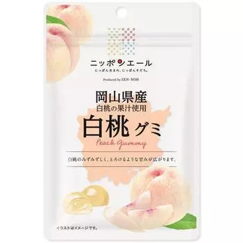 JA Nippon Ale Okayama White Peach Gummi 40 гБренд Nippon Ale с крылатой фразой «рожденный в Японии», бренд Nippo Nippon Ale с крылатой фразой «рожденный в Японии», 1