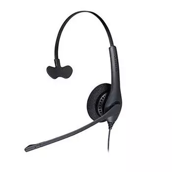 Jabra Biz 1500 QD Mono Headset GN 1200 с универсальным спиральным смарт-кабелем для подключения гарнитуры к телефону