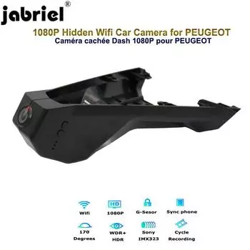 Jabriel 1080P Dash Cam Camera Wifi 24H Car Dvr для PEUGEOT 4008 5008 для Citroen C5 X7 Aircross Berlingo 2015 2016 2018 2019 None