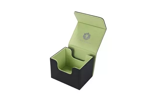 JACK DESIGN Чехол для палубы Чехол для коллекционных карточек Магнитный держатель для визиток x | застежка, (черный зеленый)