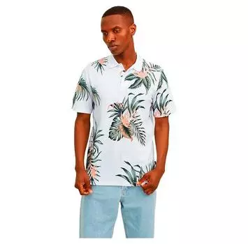 Jack & Jones Blapalma Aop поло с короткими рукавами L
