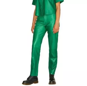 Jack & Jones Grace Straight Leather JJXX high waist брюки refurbished M
