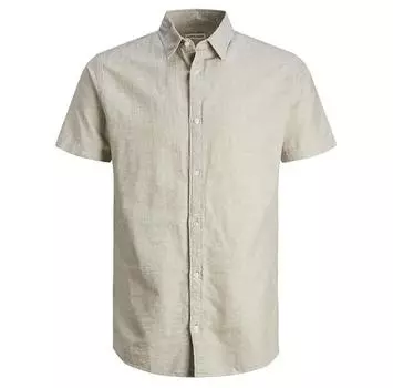 Jack & Jones Linen рубашка с коротким рукавом 2XL