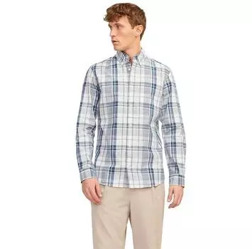 Jack & Jones Lubrook Slub Check рубашка с длинным рукавом XL