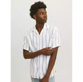 Jack & Jones Noto Stripe Resort рубашка с коротким рукавом 2XL