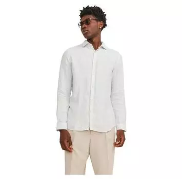 Jack & Jones Parker Linen Stripe рубашка с длинным рукавом L